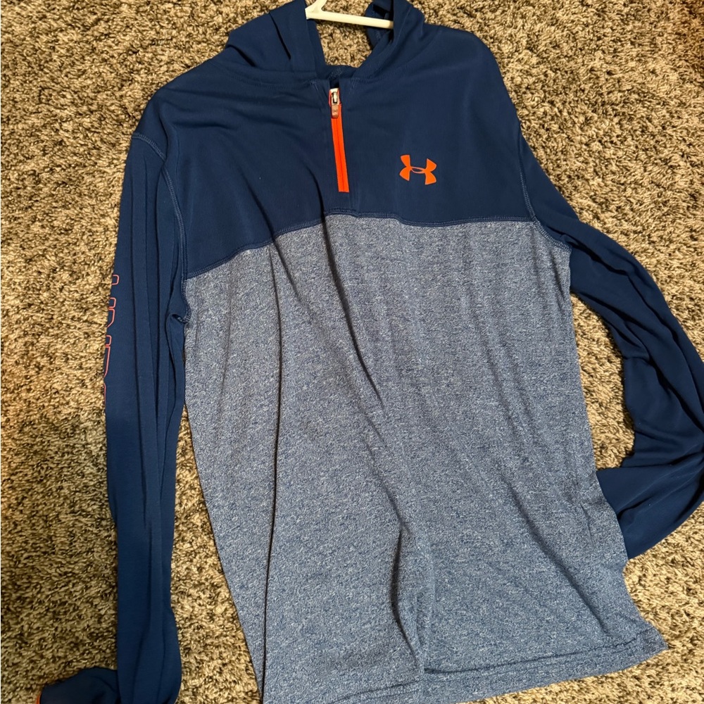 Under Armour Navy and Heather Blue Pullover